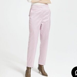 NWOT Theory Cotton Chintz Clean Tapered Pant Light Pink Color Size 6
